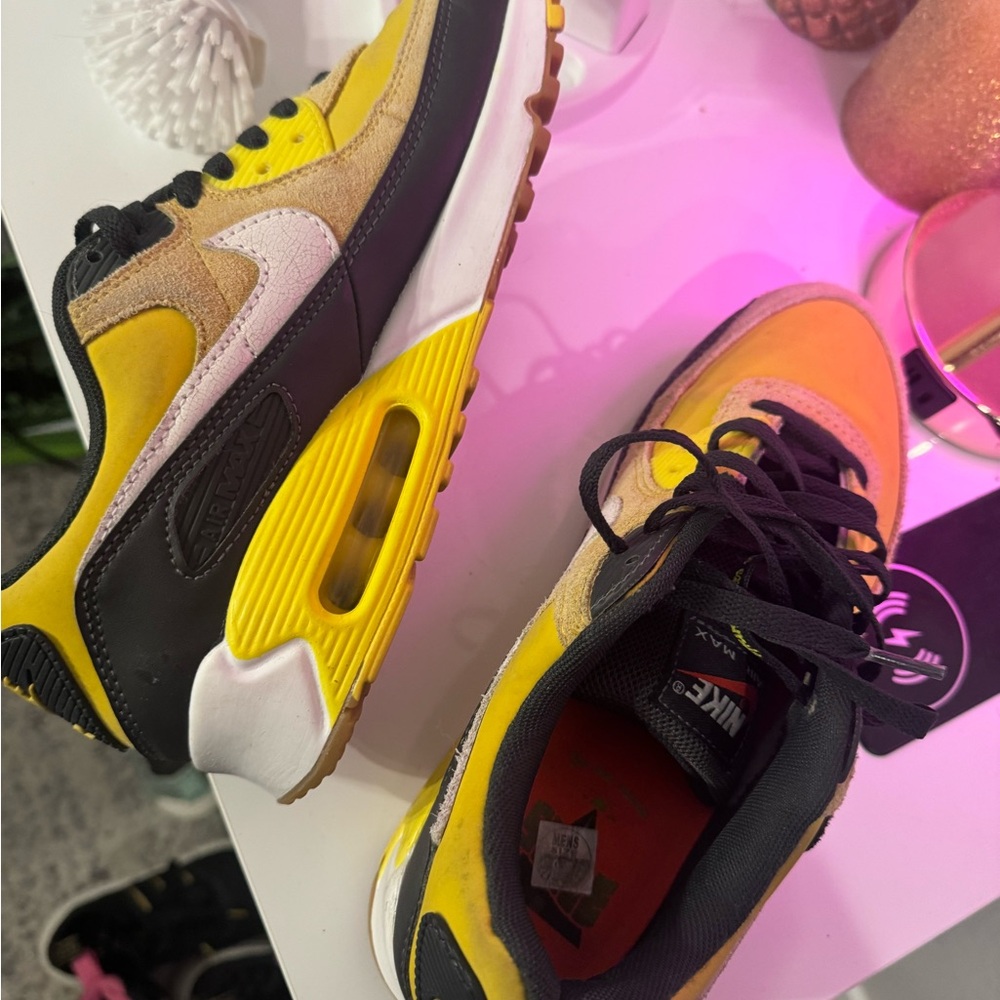 Nike Black and Orange Athletic Shoes